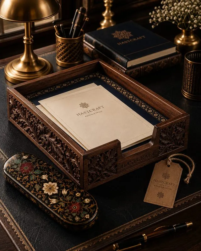 Walnut Document Tray